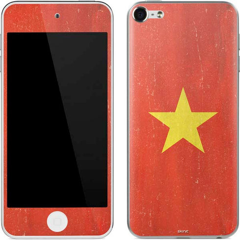 Vietnam Flag Distressed Apple iPod Skin
